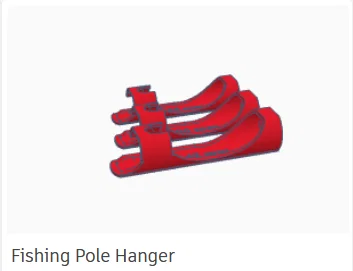 Giá treo cần câu 3D (Fishing Pole Hanger) - Giải pháp lưu trữ gọn gàng - Image 2