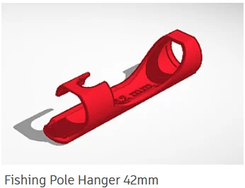 Giá treo cần câu 3D (Fishing Pole Hanger) - Giải pháp lưu trữ gọn gàng - Image 3