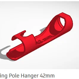 Giá treo cần câu 3D (Fishing Pole Hanger) - Giải pháp lưu trữ gọn gàng