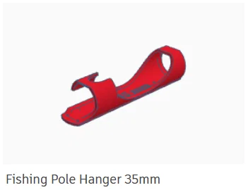 Giá treo cần câu 3D (Fishing Pole Hanger) - Giải pháp lưu trữ gọn gàng - Image 4