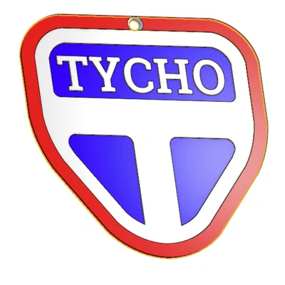 In 3D Huy hiệu Tycho Station (The Expanse) đẹp mắt tại nhà