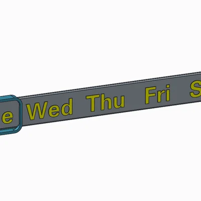 Thanh theo dõi lịch uống thuốc 3D (Pill planner) tiện lợi