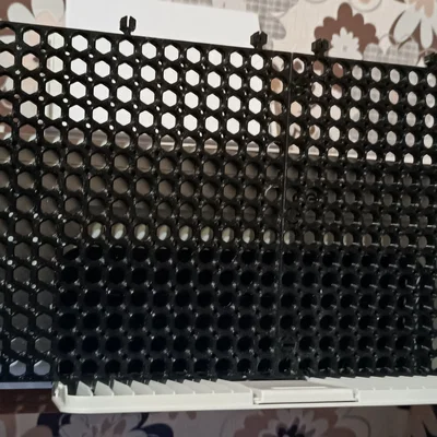 Hệ thống bảng treo dụng cụ 3D module 200x200mm cho gara