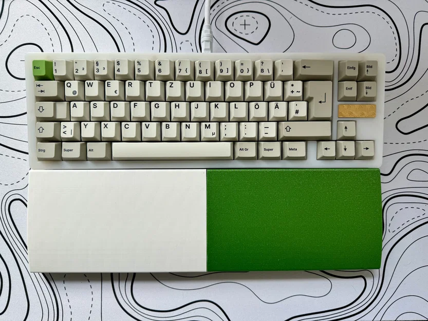 Kê tay cho bàn phím Ikki68 (nam châm) / Wrist Rest Ikki68 magnetic - Image 1