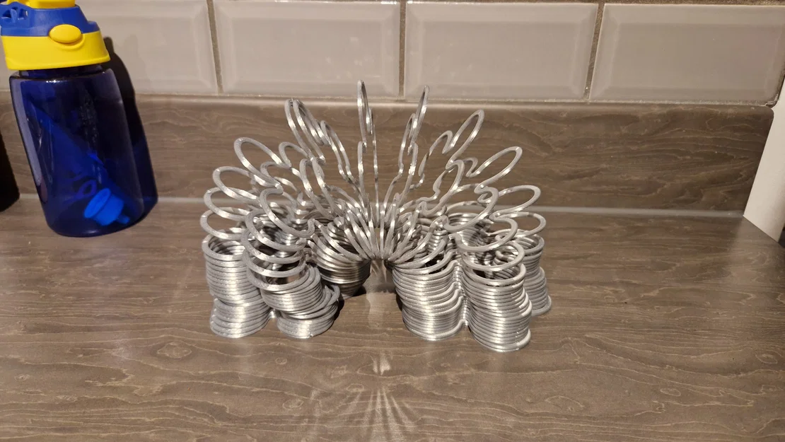 Hoa 5 cánh lò xo Slinky (Fidget) in 3D - Image 3