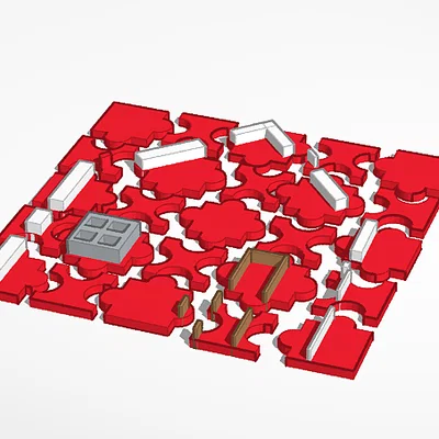 Bộ trò chơi xếp hình Puzzle 3D trí tuệ tự in tại nhà
