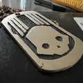 Mẫu in 3D Helldivers Dogtag tối ưu cho đúc kim loại (Sand Casting) - Thumbnail 1