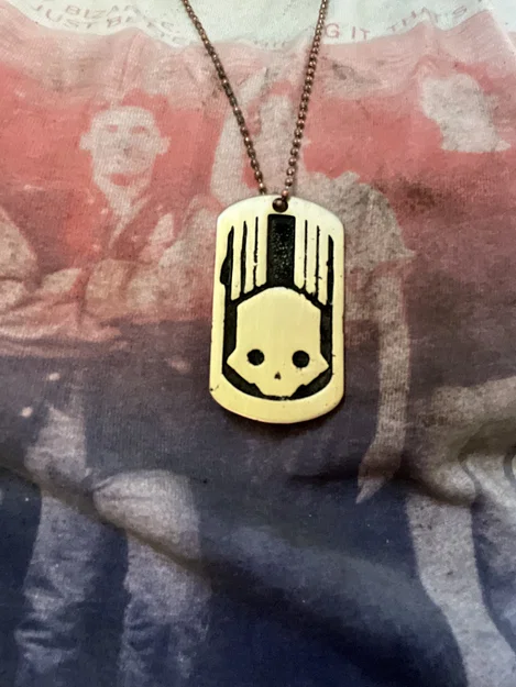 Mẫu in 3D Helldivers Dogtag tối ưu cho đúc kim loại (Sand Casting) - Image 4