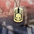 Mẫu in 3D Helldivers Dogtag tối ưu cho đúc kim loại (Sand Casting) - Thumbnail 4