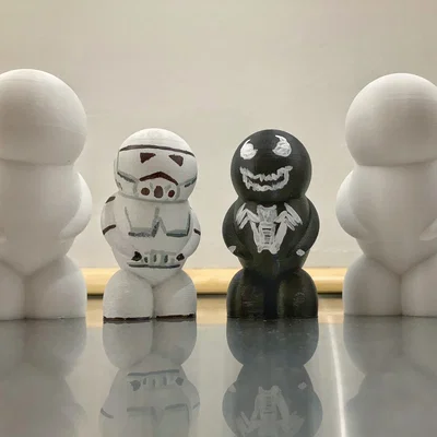 Roundly – Mô hình figure trống để sơn và tùy biến