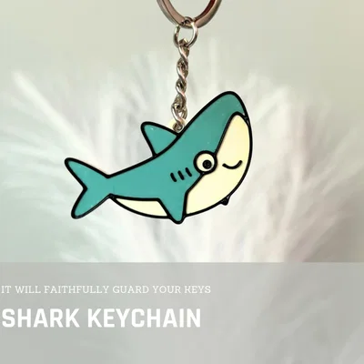Móc khóa cá mập 3D (Happy Shark) siêu đáng yêu cho mọi nhà