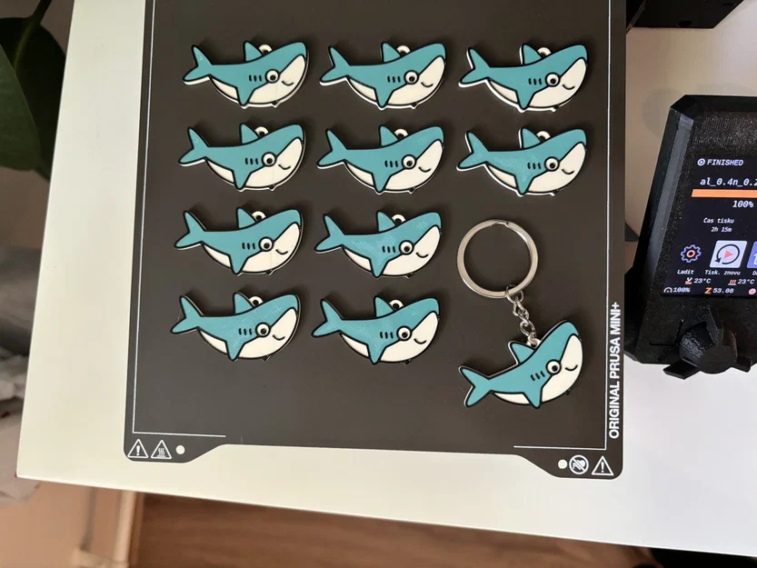 Móc khóa cá mập 3D (Happy Shark) siêu đáng yêu cho mọi nhà - Image 2