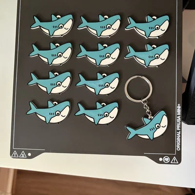 Móc khóa cá mập 3D (Happy Shark) siêu đáng yêu cho mọi nhà