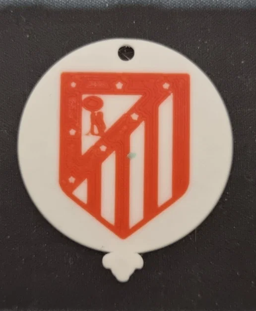 Móc khóa huy hiệu Atlético Madrid in 3D - Image 2