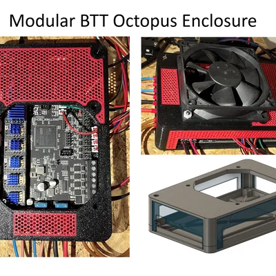 Vỏ Bigtreetech Octopus với panel tùy biến