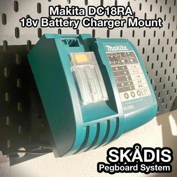 Ngàm gắn sạc pin Makita DC18RA 18v cho IKEA SKÅDIS - Image 1