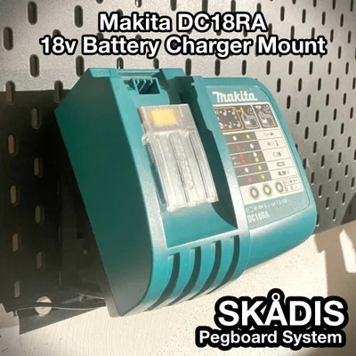 Ngàm gắn sạc pin Makita DC18RA 18v cho IKEA SKÅDIS