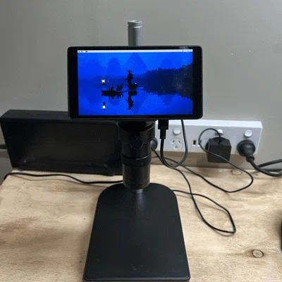 Vỏ Microscope cho Raspberry Pi & Waveshare AMOLED 5.5 inch
