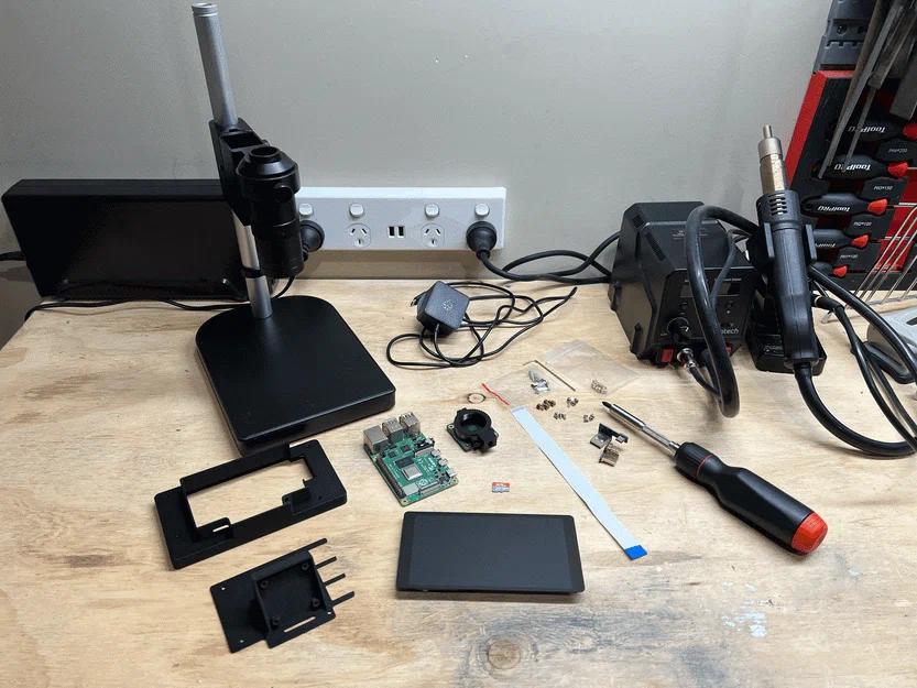 Vỏ Microscope cho Raspberry Pi & Waveshare AMOLED 5.5 inch - Image 3