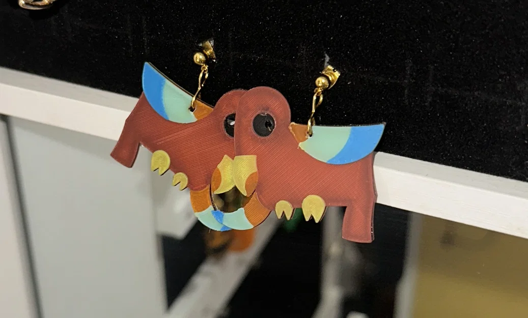 Bông tai 3D hình chú vẹt xinh xắn (Earrings Parrot) - Image 1