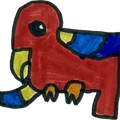 Bông tai 3D hình chú vẹt xinh xắn (Earrings Parrot) - Thumbnail 2