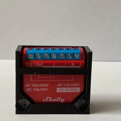 Giá đỡ Shelly 1PM (Shellyhalterung) in 3D gọn gàng, chắc chắn
