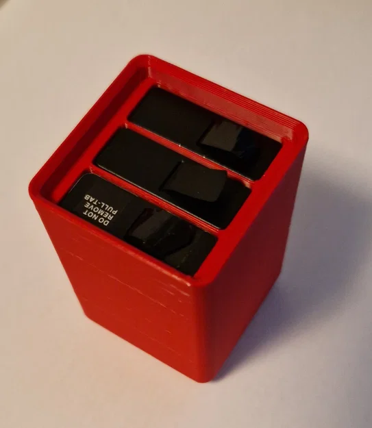 Khay đựng pin GoPro Gridfinity (Gridfinity GoPro Battery Holder) - Image 1