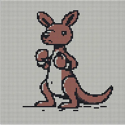 Mô hình lắp ghép Kangaroo Boxer - Trò chơi xếp hình 3D độc đáo