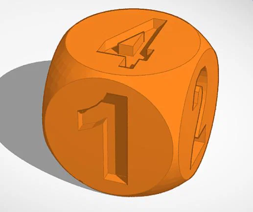 Mô hình xúc xắc 3D thiết kế tối giản, dễ in không cần support - Image 1