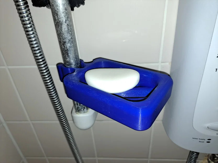 Khay Xà Phòng (Soap Dish) Kẹp Thanh Vòi Sen 25 mm - Image 1