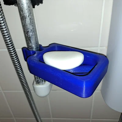 Khay Xà Phòng (Soap Dish) Kẹp Thanh Vòi Sen 25 mm