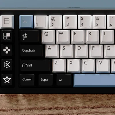 Bàn phím cơ 65% có macro bên trái (handwired) 3D print case