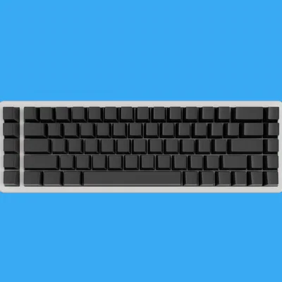 Bàn phím cơ 65% có macro bên trái (handwired) 3D print case