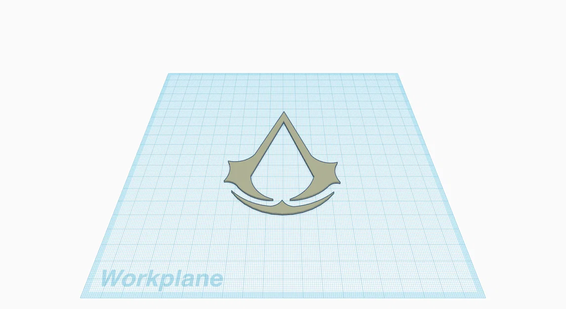 Mô hình logo Assassin's Creed đối xứng (3D Print Model) - Image 1