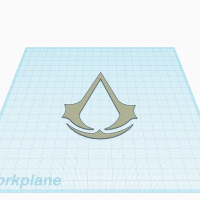 Mô hình logo Assassin's Creed đối xứng (3D Print Model)