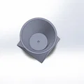 Mẫu chậu cây 3D Flower pot 01 xoắn ốc hiện đại - Thumbnail 2