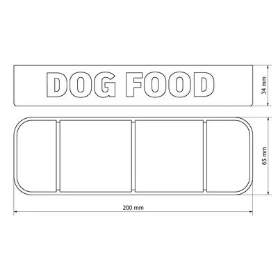Khay đựng xúc xích thức ăn chó VOM để rã đông (VOM Dogfood sausage holder)
