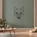Tranh treo tường hình đầu cáo (Cute Fox Wall Art) phong cách hình học - Thumbnail 1
