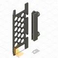 Giá treo Dremel 4250-4300 kèm kệ dây rời cho Honeycomb Wall - Thumbnail 6
