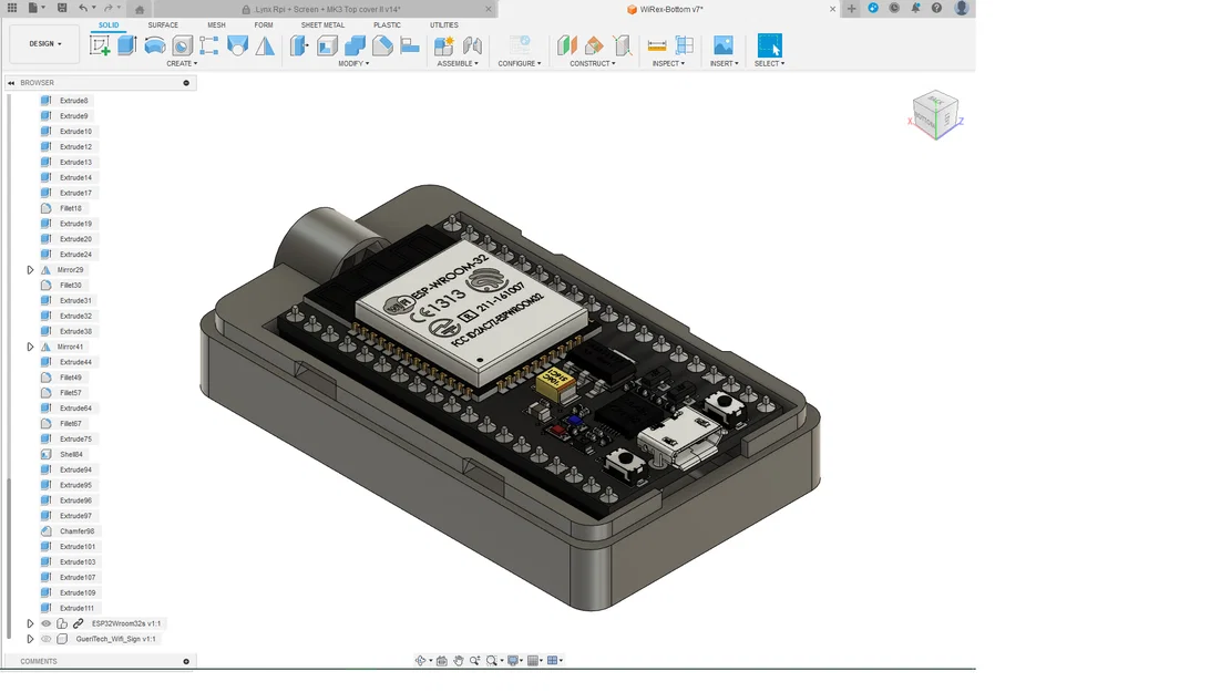 Vỏ bảo vệ 3D cho bo mạch ESP32-WROOM - Thiết kế gọn gàng - Image 1