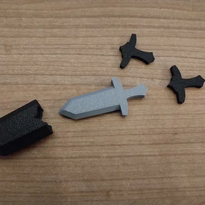 Mô hình kiếm đồ chơi nam châm mini giải tỏa căng thẳng (Fidget Sword)