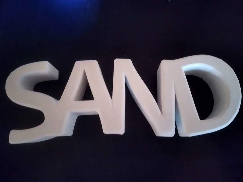 Khuôn tạo hình chữ SAND chơi cát cho bé in 3D - Image 1