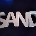 Khuôn tạo hình chữ SAND chơi cát cho bé in 3D - Thumbnail 1