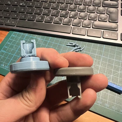 Bánh xe máy rửa chén Ø40x8mm (Print in Place)