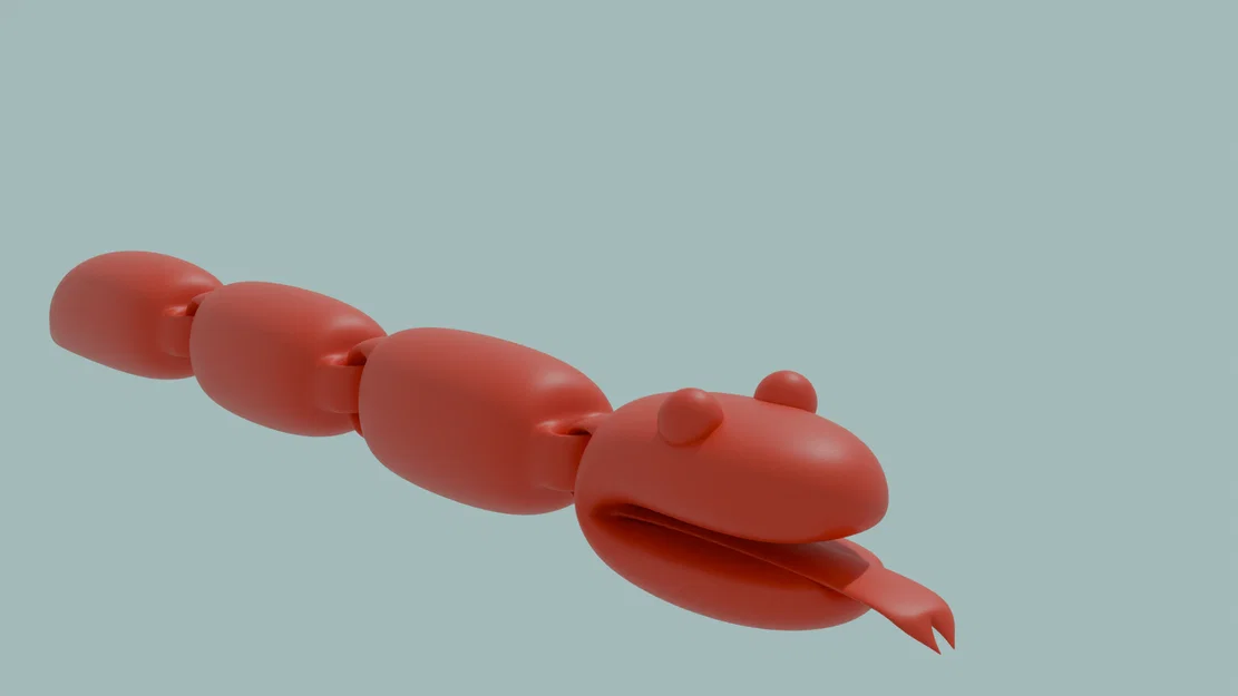 Mô hình chú rắn ma snake in 3D linh hoạt cực dễ thương - Image 1