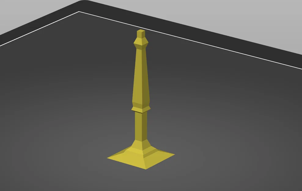 Mẫu trụ cột trang trí 3D (Handrail) cho mô hình và sa bàn - Image 1