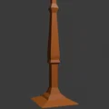 Mẫu trụ cột trang trí 3D (Handrail) cho mô hình và sa bàn - Thumbnail 2