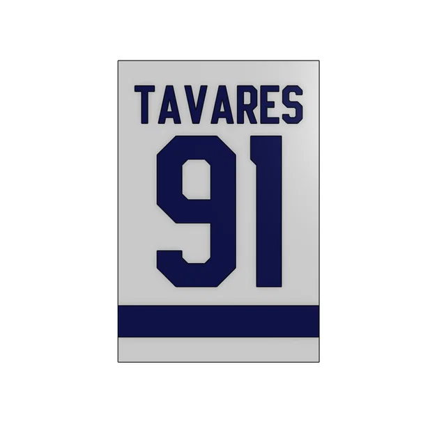 Mô hình banner áo đấu John Tavares 91 cho fan hockey - Image 1