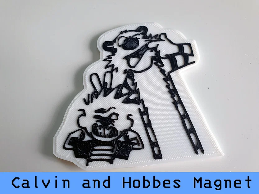 Nam châm Calvin and Hobbes trang trí 3D độc đáo - Image 1