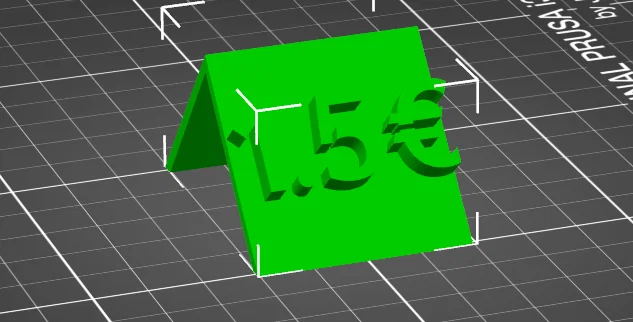 Bảng giá 1.5 Euro in 3D - Phụ kiện trưng bày nhỏ gọn, chuyên nghiệp - Image 3